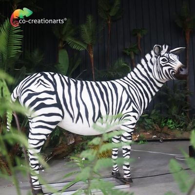 Harga yang bagus Simulasi Hewan Animatronik Realistis Zebra Bergerak Untuk Taman Hiburan Pameran Kebun Binatang on line