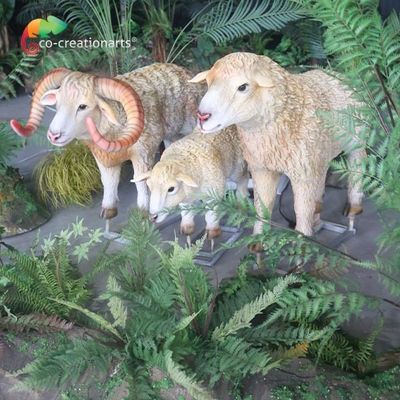 Harga yang bagus Biru 110v Animatronic Sheep Simulasi Hewan Untuk Pameran Hewan on line