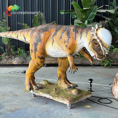 Harga yang bagus Animatronik Dinosaurus Ukuran Hidup Simulasi Pachycephalosaur Pertempuran Untuk Jurassic Tema Atraksi on line