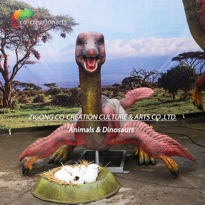 Dinosaurus Caudipteryx Animatronik Realistis: Detail Berbulu Dengan Gerakan Dinamis & Tampilan Telur Jurassic Untuk Museum​