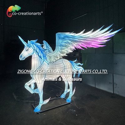 Harga yang bagus Patung Unicorn Bersayap yang bersinar dari langit. on line